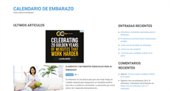 Desktop Screenshot of calendariodeembarazo.net